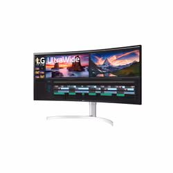 LG 38WN95C-W écran plat de PC 38" UltraWide Quad HD Noir, Argent, Blanc