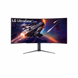LG 45GR95QE-B, 113 cm (44.5"), 3440 x 1440 pixels, Wide Quad HD, OLED, 0,03 ms, Noir