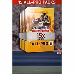 Microsoft Madden NFL 17 15 All Pro Pack Bundle Xbox One, Contenu de jeux vidéos téléchargeable (DLC), Xbox One, Madden NFL 17 ...