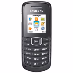 Samsung E1080, Barre, 3,63 cm (1.43"), 128 x 128 pixels, 860 mAh, Noir
