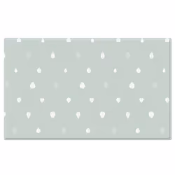 Dwinguler SLIM Drizzling Acrylique, Polyvinyl chloride (PVC) Gris clair, Couleur menthe Tapis de jeux pour bébé