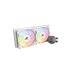Zalman ALPHA24 White CPU Liquid Cooler 240mm Radiator 2 x 10 mm Fan ARGB pump Dual Processeur Refroidisseur de liquide tout-en-un 12 cm Blanc