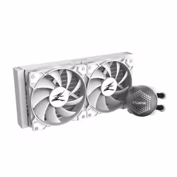 Zalman ALPHA24 White CPU Liquid Cooler 240mm Radiator 2 x 10 mm Fan ARGB pump Dual Processeur Refroidisseur de liquide tout-en-un 12 cm Blanc