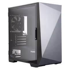 Zalman Z1 ICEBERG BLACK, Mini Tower, PC, Noir, micro ATX, Mini-ITX, Plastique, Acier, Verre trempé, 16 cm