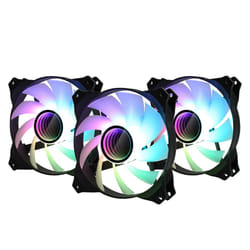 Zalman ZM-IF120 3pack+ ZM-4PALC controller 120mm Milky White aRGB Fan infinity effect Boitier PC Ventilateur 12 cm Noir