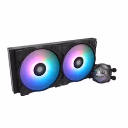 Zalman ALPHA28 Black CPU Liquid Cooler 280mm Radiator 2 x 140 mm Fan ARGB pump Dual, Refroidisseur de liquide tout-en-un, 14 ...