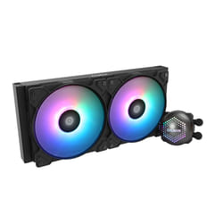 Zalman ALPHA28 Black CPU Liquid Cooler 280mm Radiator 2 x 140 mm Fan ARGB pump Dual Processeur Refroidisseur de liquide tout-en-un 14 cm Noir