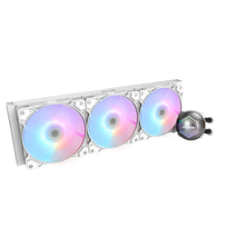 Zalman ALPHA36 White CPU Liquid Cooler 360mm Radiator 3 x 120 mm Fan ARGB pump Dual Processeur Refroidisseur de liquide tout-en-un 12 cm Blanc