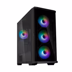 Zalman Z10 DUO, Midi Tower, PC, Noir, ATX, Mini-ATX, Mini-ITX, Plastique, Acier, Verre trempé, 17,3 cm
