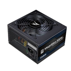 Zalman ZM500-TXII V2 MegaMax 80PLUS 230V EU STANDARD Certified high efficiency PCI-E unité d'alimentation d'énergie 500 W 20+4 pin ATX Noir