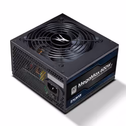 Zalman ZM600-TXII V2 MegaMax 80PLUS 230V EU STANDARD Certified high efficiency PCI-E, 600 W, 200 - 240 V, 50 - 60 Hz, 5 A, Ac ...