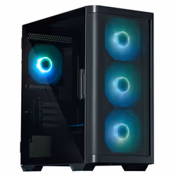 Zalman M4 Black, Mini Tower, PC, Noir, micro ATX, Mini-ITX, Plastique, Acier, Verre trempé, 15,7 cm