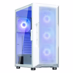 Zalman I3 NEO ARGB WHITE, Midi Tower, PC, Blanc, ATX, micro ATX, Mini-ITX, Plastique, Acier, Verre trempé, Jouer