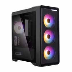 Zalman M3 Plus RGB, Mini Tower, PC, Noir, micro ATX, Mini-ITX, Plastique, Acier, Verre trempé, Bleu, Vert, Rouge
