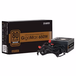 Zalman ZM650-GVII unité d'alimentation d'énergie 650 W 20+4 pin ATX ATX Noir - Vue supplémentaire 4