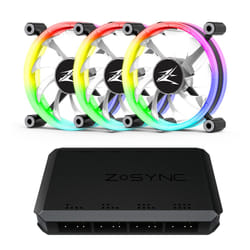 Zalman ZM-LF120A3 système de refroidissement d’ordinateur Processeur Ventilateur 12 cm Noir, Blanc