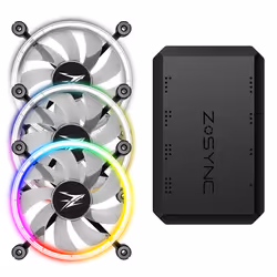 Zalman ZM-LF120A3 système de refroidissement d’ordinateur Processeur Ventilateur 12 cm Noir, Blanc