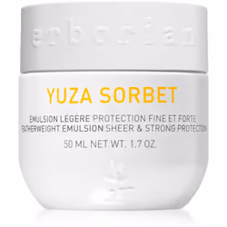 Protégez votre peau du vieillissement prématuré causé par le stress environnemental. L’émulsion légère Yuza Sorbet d’Erborian ...