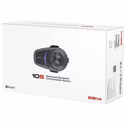 Sena 10S interphone pour moto 4 canaux 1600 m Noir