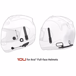 Sena 10U - Arai Pack unique de la Communication de système Bluetooth, noir pour Hommes