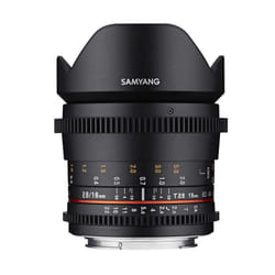 Samyang 16mm T2.6 VDSLR ED AS UMC SLR Objectif large Noir