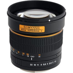 Samyang 85mm f/1.4 IF MC Aspherical SLR Téléobjectif Noir