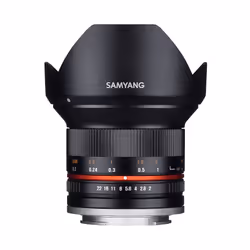 Samyang 12mm F2.0 NCS CS, Objectif large, 12/10, Canon M