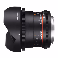 Samyang 8mm T/3.8 Fish Eye HD Cine, MFT SLR Objectif large "fish eye" Noir