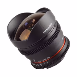 Samyang 8mm T3.8 VDSLR MC, Objectif large "fish eye", 10/7