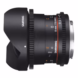 Samyang 8mm T3.8 VDSLR UMC Fish-eye CS II, Objectif large "fish eye", 10/7, Sony A