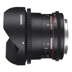 Samyang 8mm T3.8 VDSLR UMC Fish-eye CS II SLR Objectif large "fish eye" Noir