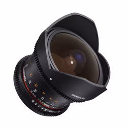 Samyang 8mm T3.8 VDSLR UMC Fish-eye CS II SLR Objectif large "fish eye" Noir