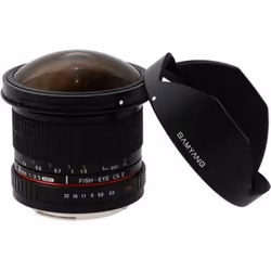 Samyang 8mm f/3.5 Asph IF MC Fisheye CSII SLR Objectif large "fish eye" Noir