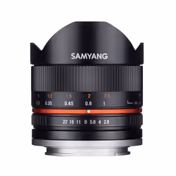 Samyang 8mm F2.8 UMC Fish-eye II, Objectif large "fish eye", 11/8, Fujifilm X