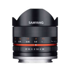 Samyang 8mm F2.8 UMC Fish-eye II SLR Objectif large "fish eye" Noir