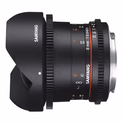Samyang 8mm T3.8 Fisheye CS II UMC VDSLR (Sony E-Mount), Objectif large "fish eye", 10/7, Sony E
