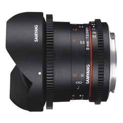 Samyang 8mm T3.8 Fisheye CS II UMC VDSLR (Sony E-Mount) SLR Objectif large "fish eye" Noir