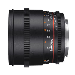 Samyang 85mm T1.5 VDSLR AS IF UMC II SLR Noir