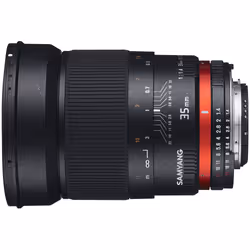 Samyang 35mm F1.4 AS UMC, Nikon AE SLR Objectif large Noir