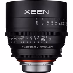 Samyang XEEN 85mm T1.5 Cinema Lens, PL Mount SLR Objectif de cinéma Noir