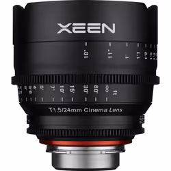 Samyang XEEN 24mm T1.5 Cinema Lens, PL Mount SLR Objectif de cinéma Noir