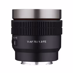 Samyang SYCAF75-NEX, Objectif de cinéma, Sony E, Auto focus