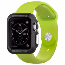 Spigen Rugged Armor, Emplacement, Smartwatch, Noir, Apple, 42mm Watch, Polyuréthane thermoplastique (TPU)