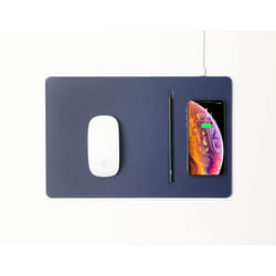 POUT Tapis de souris avec charge rapide sans fil HANDS 3 PRO Bleu foncé