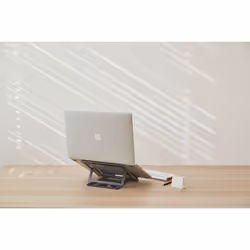 POUT EYES 3 ANGLE support pour ordinateur portable en aluminium couleur grise