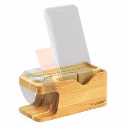 Spigen Stand S370 station d'accueil Montre connectée/Smartphone Bois