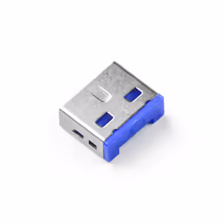 Smartkeeper UL03P1DB, Bloqueur de port, USB Type-A, Bleu, Plastique, 10 pièce(s), Sac en polyéthylène