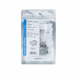 Smartkeeper BL04P1GY, Bloqueur de port, USB Type-B, Gris, Plastique, 10 pièce(s), Sac en polyéthylène