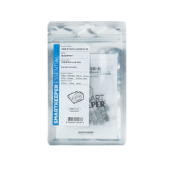 Smartkeeper BL04P1GY bloqueur de port USB Type-B Gris Plastique 10 pièce(s)