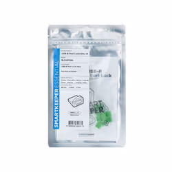 Smartkeeper BL04P1GN, Bloqueur de port, USB Type-B, Vert, Plastique, 10 pièce(s), Sac en polyéthylène